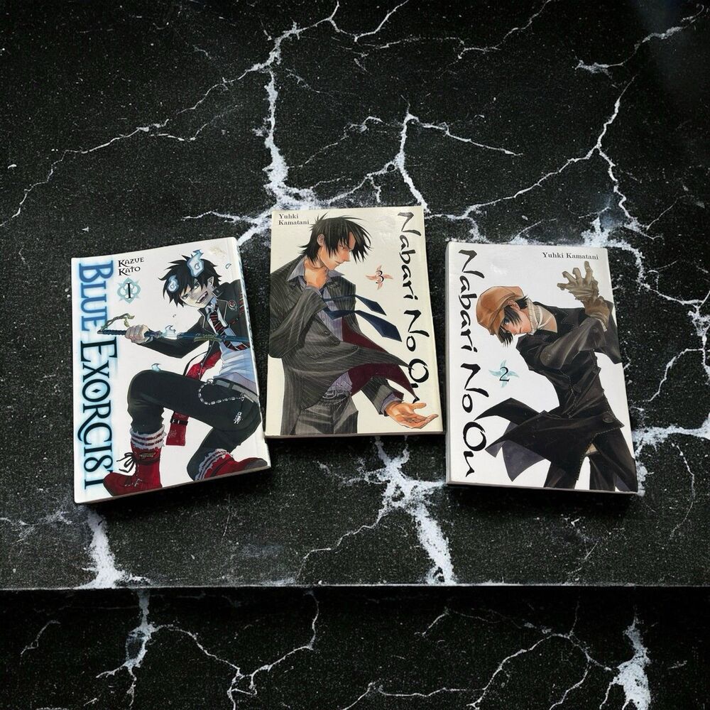 Manga Book Lot Of 3 Paperbacks Very Good Asian Graphic Novels